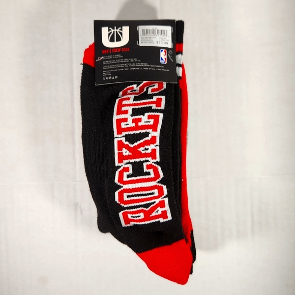 NWT Men's Houston Rockets Ultra 3 Pairs Crew Socks - Picture 3 of 3